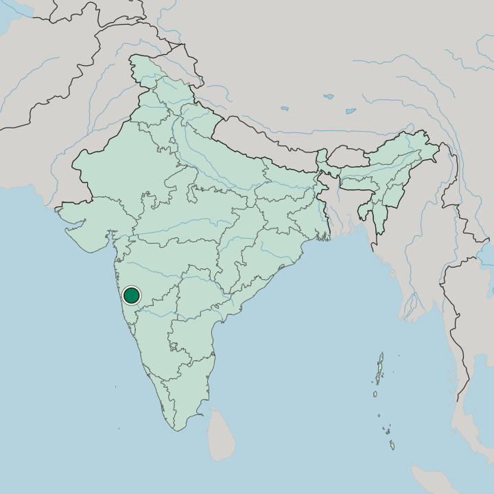 Map showing Satara — In India
