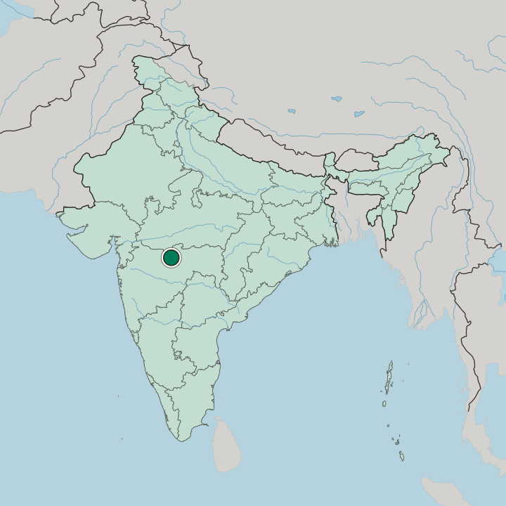 Map showing Shegaon — In India