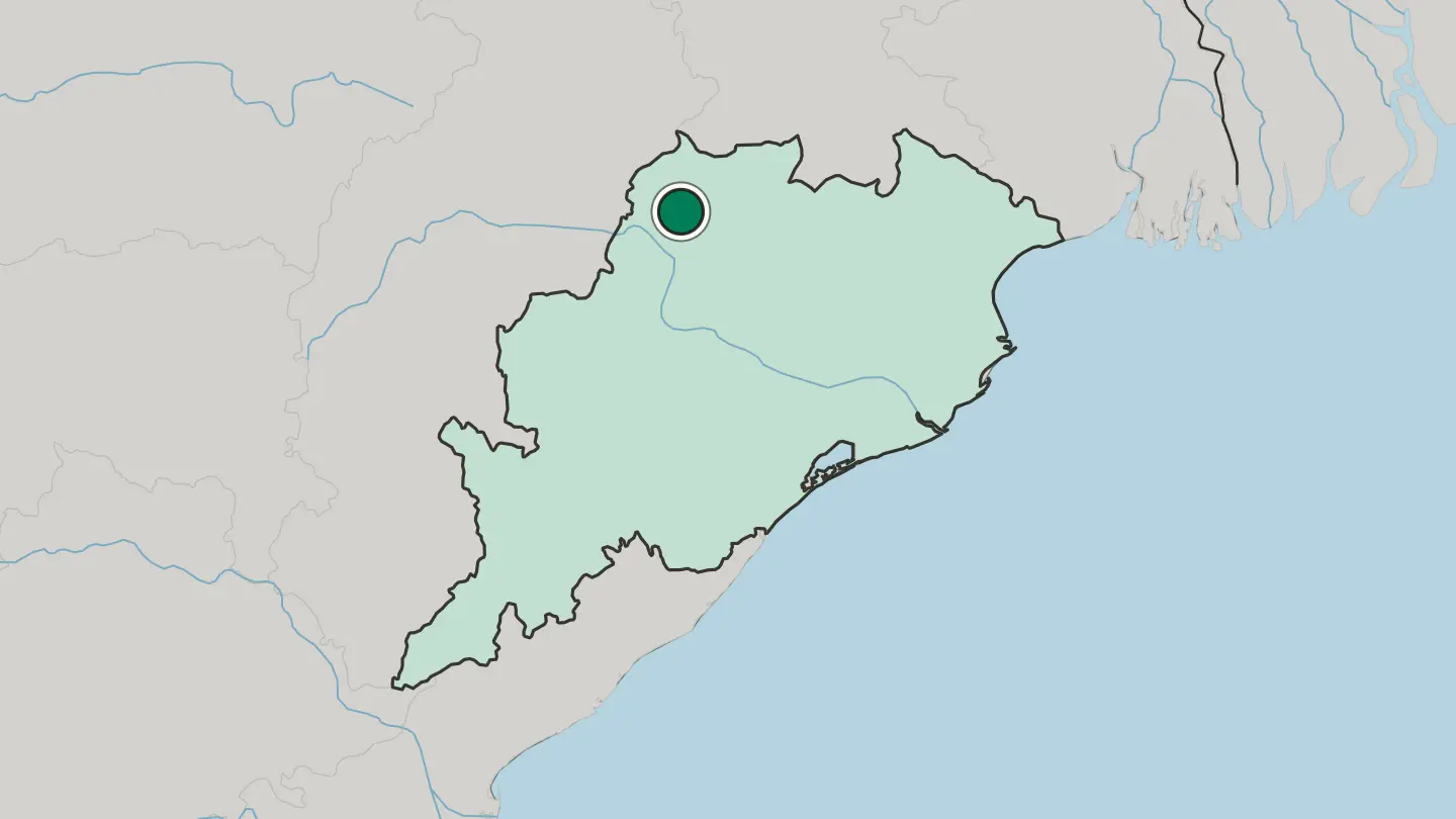 Map of Jharsuguda in India