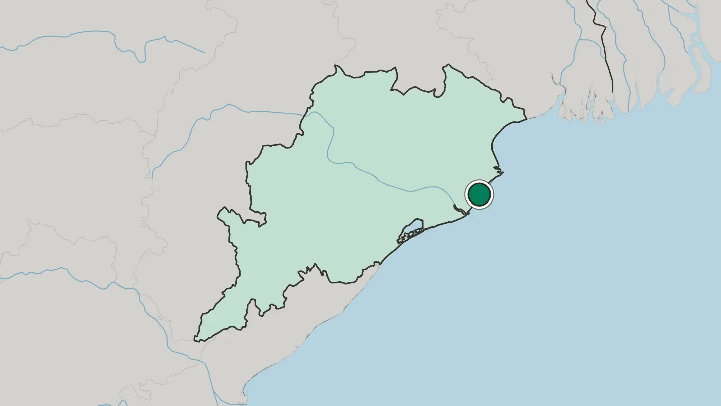 Map of Parādīp Garh in India