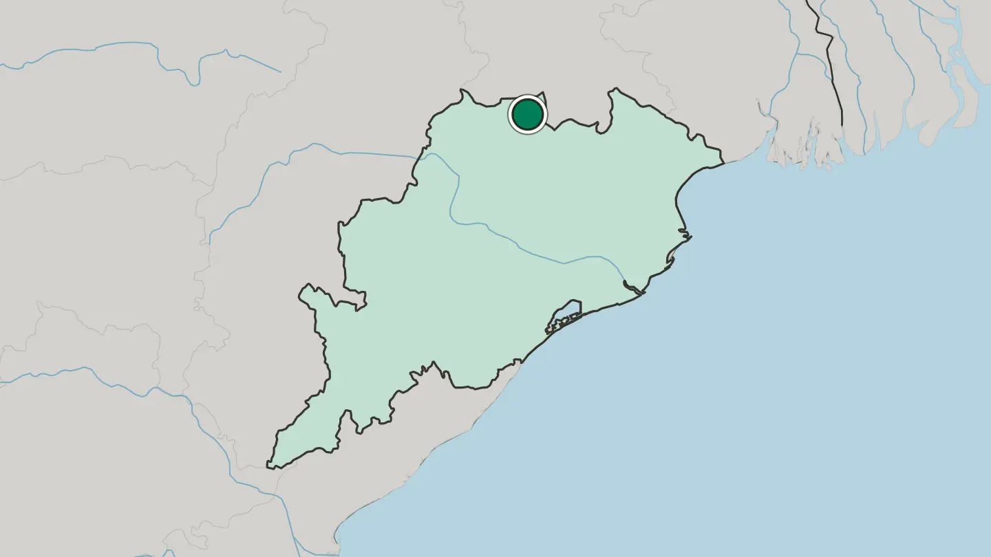 Map of Rourkela in India
