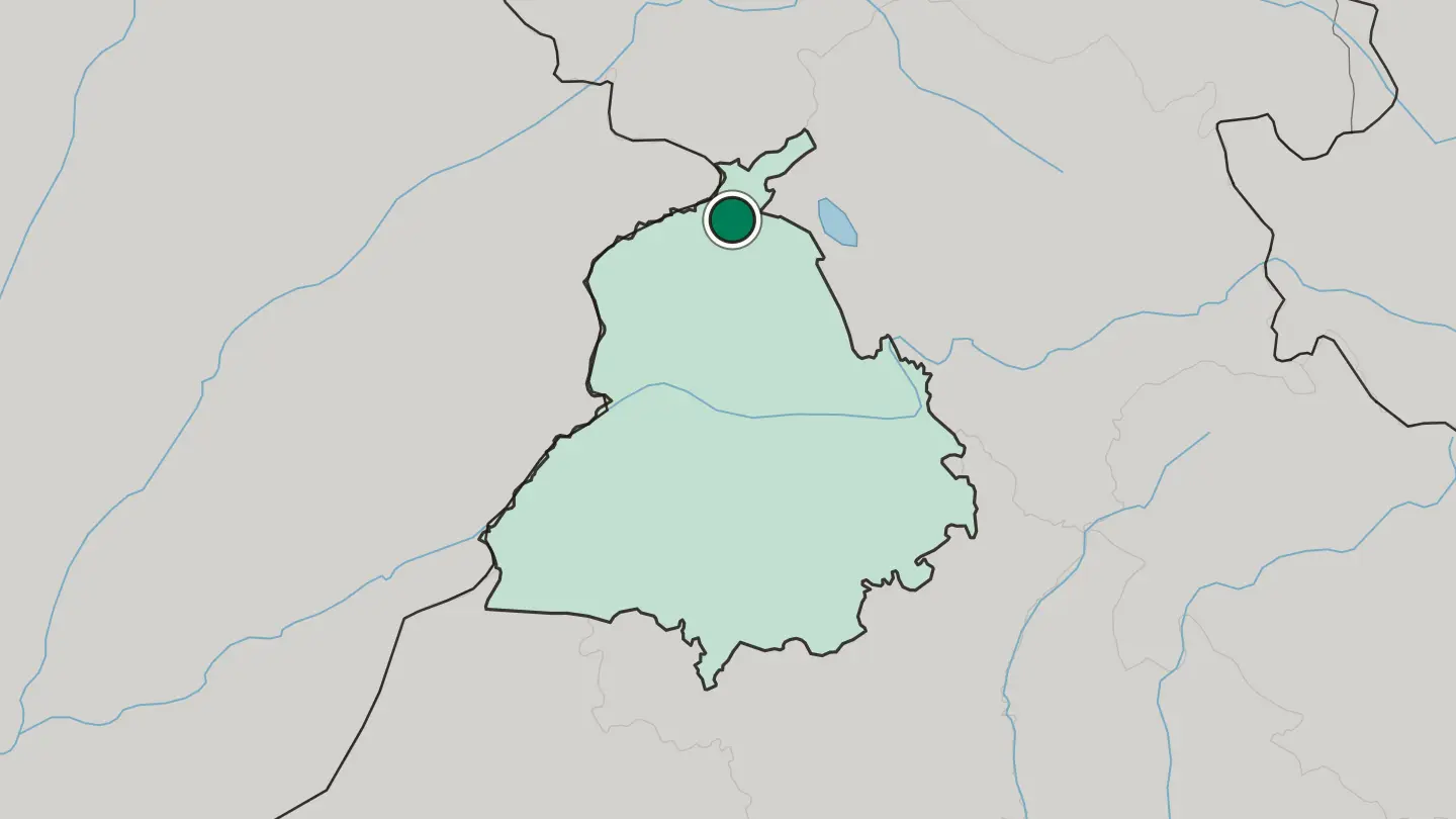 Map of Gurdaspur in India