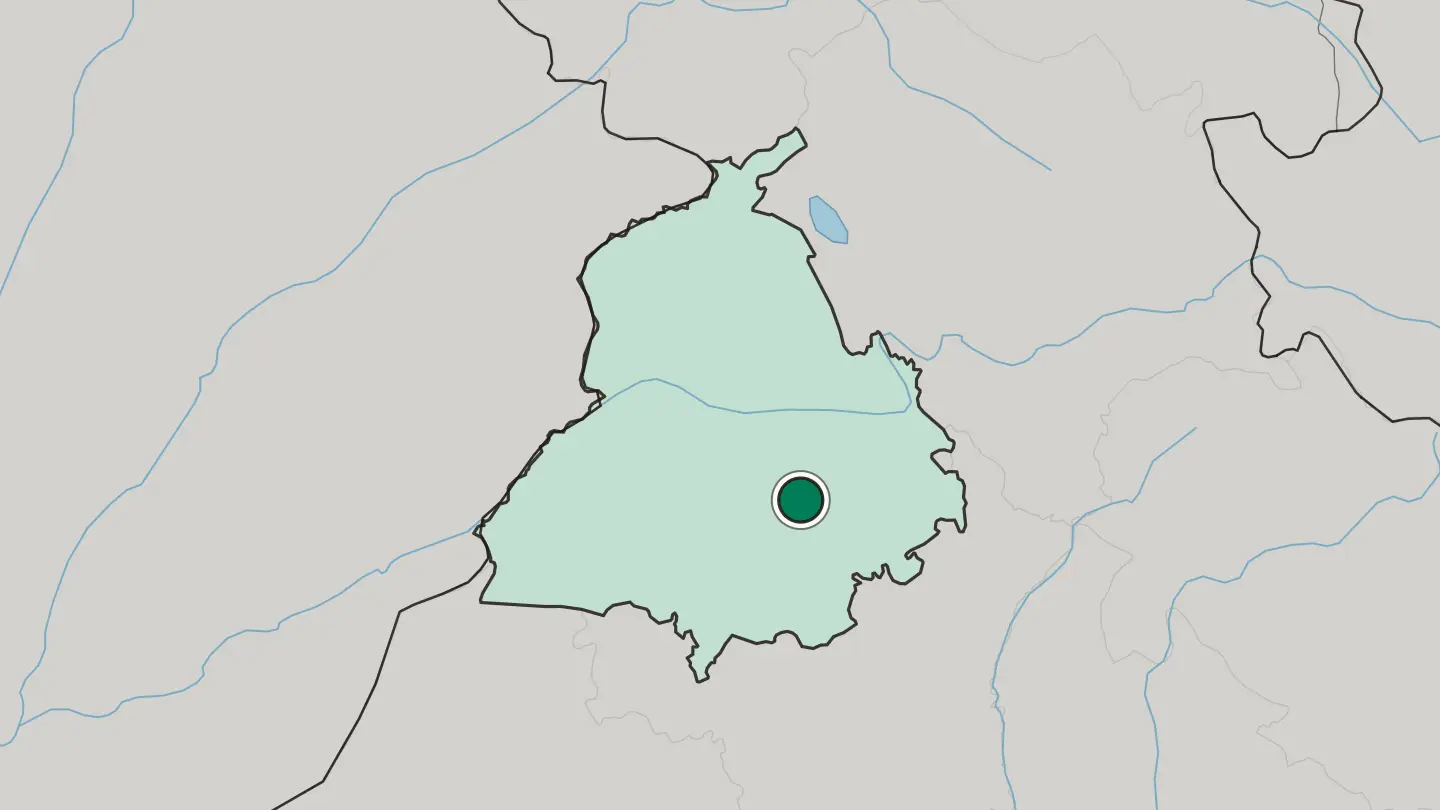 Map of Māler Kotla in India