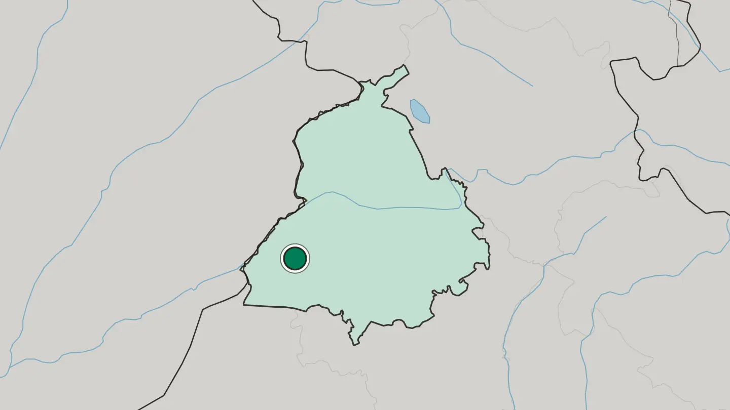 Map of Muktsar in India
