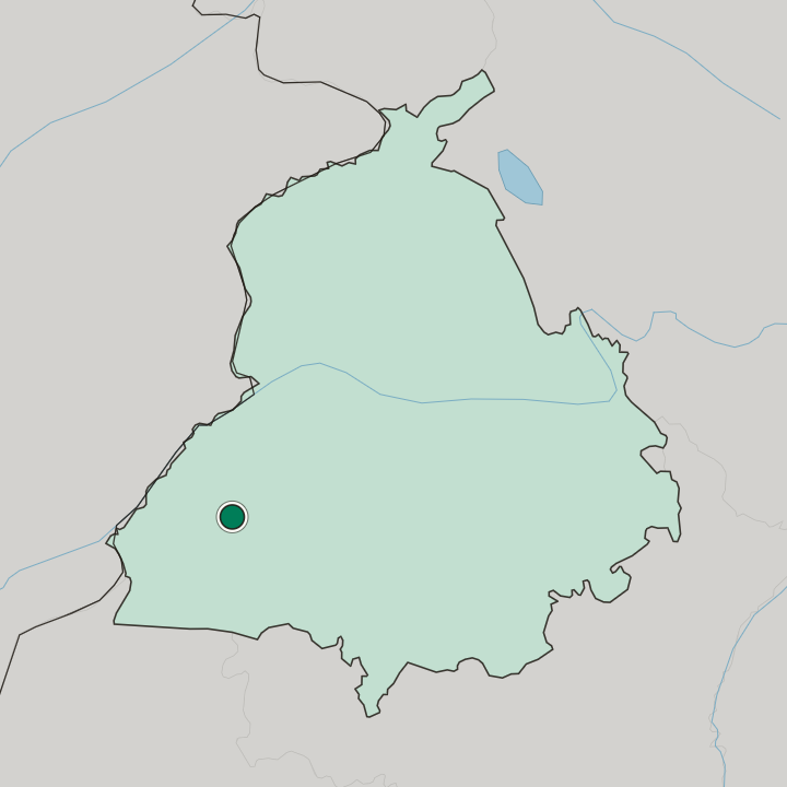 Map showing Muktsar — In State of Punjab