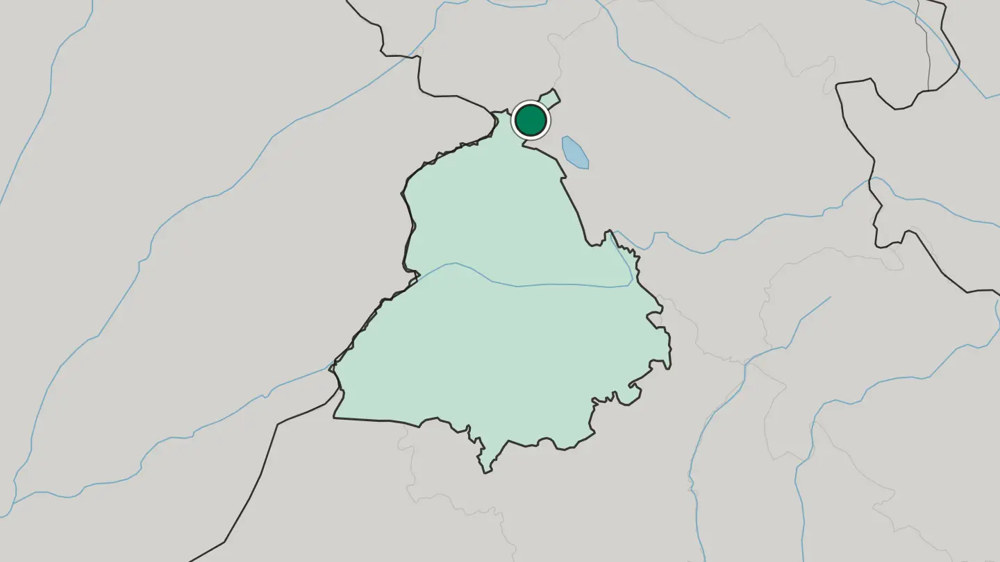 Map of Pathānkot in India