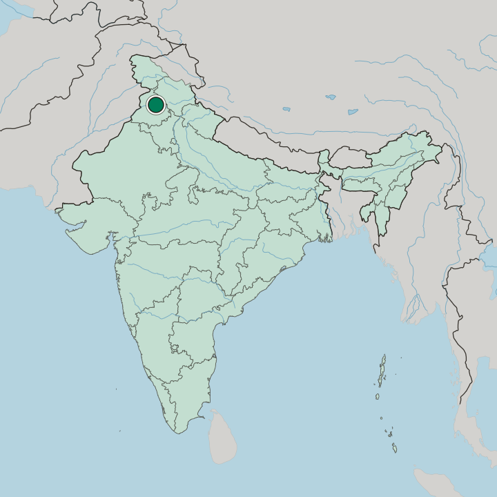 Map showing Phagwāra — In India