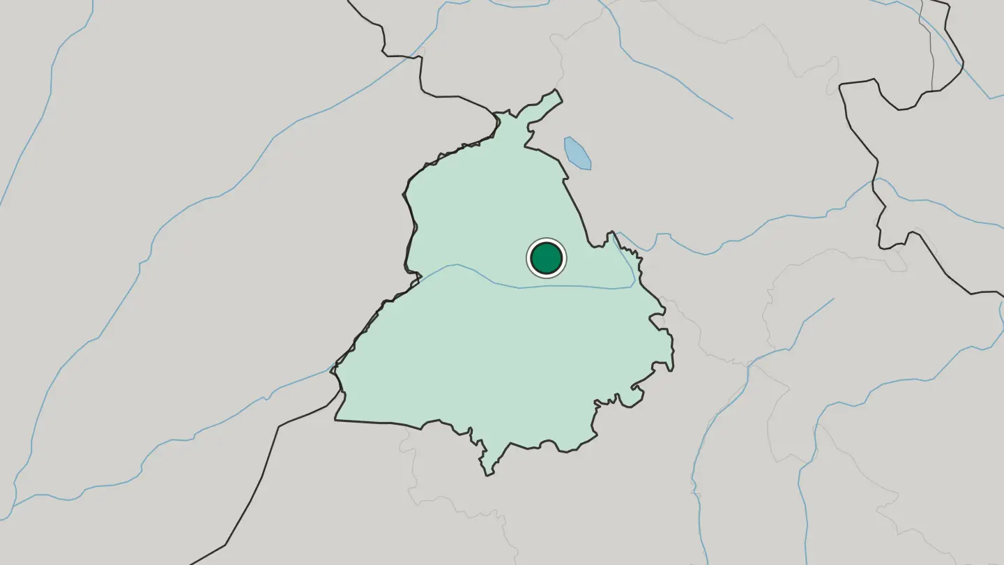 Map of Phagwāra in India