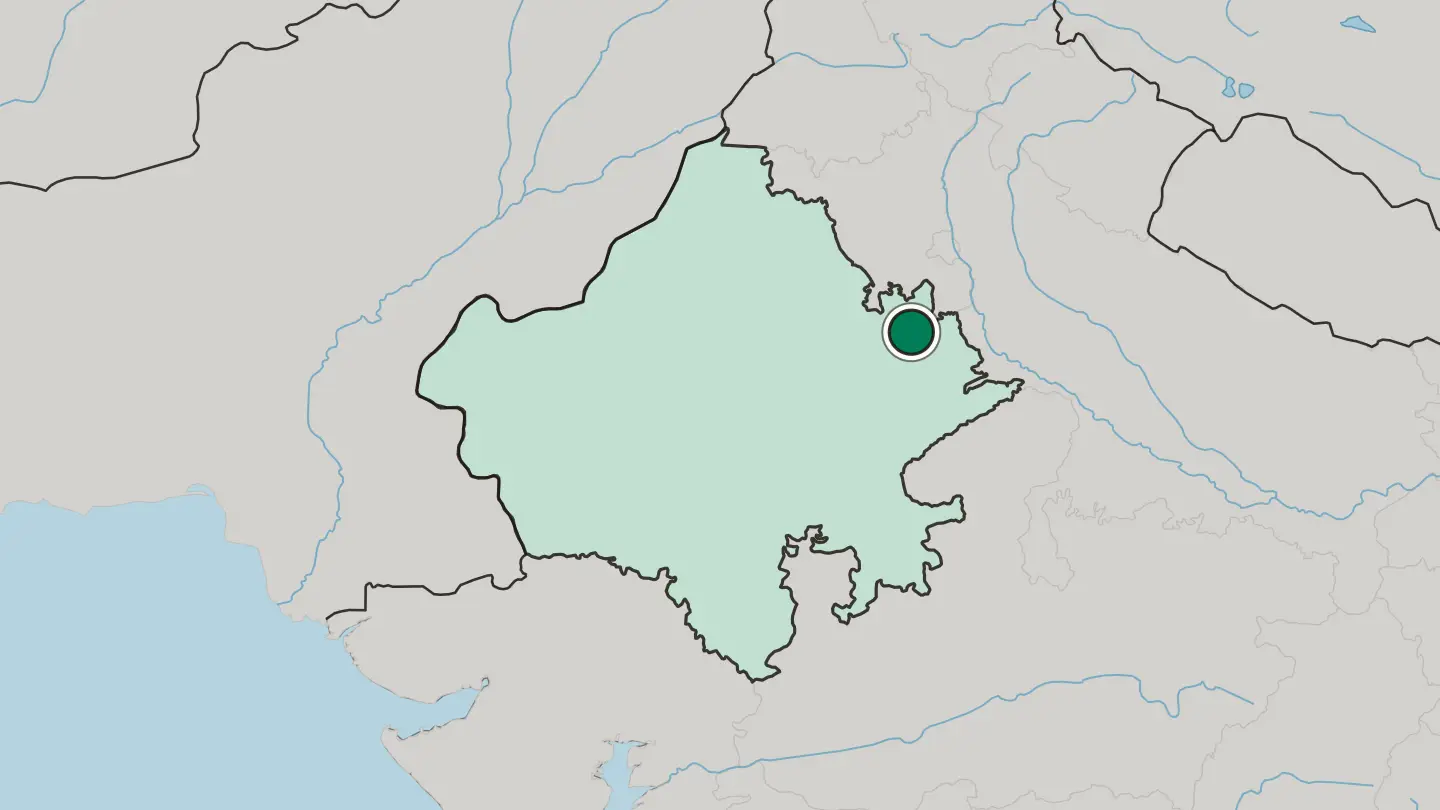 Map of Alwar in India