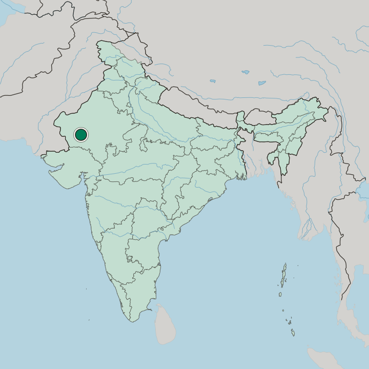 Map showing Balotra — In India