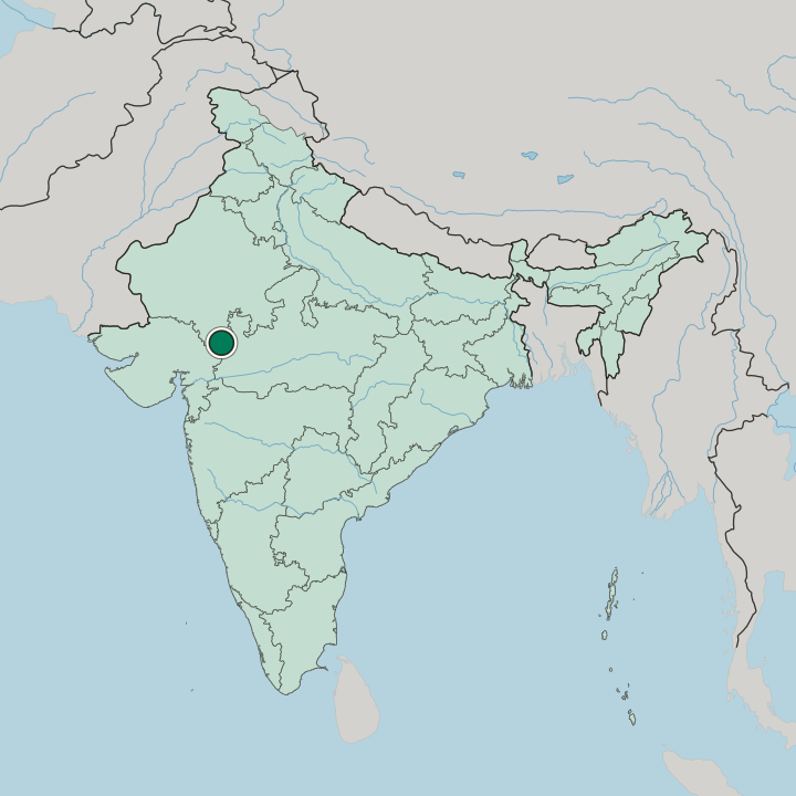 Map showing Bānswāra — In India