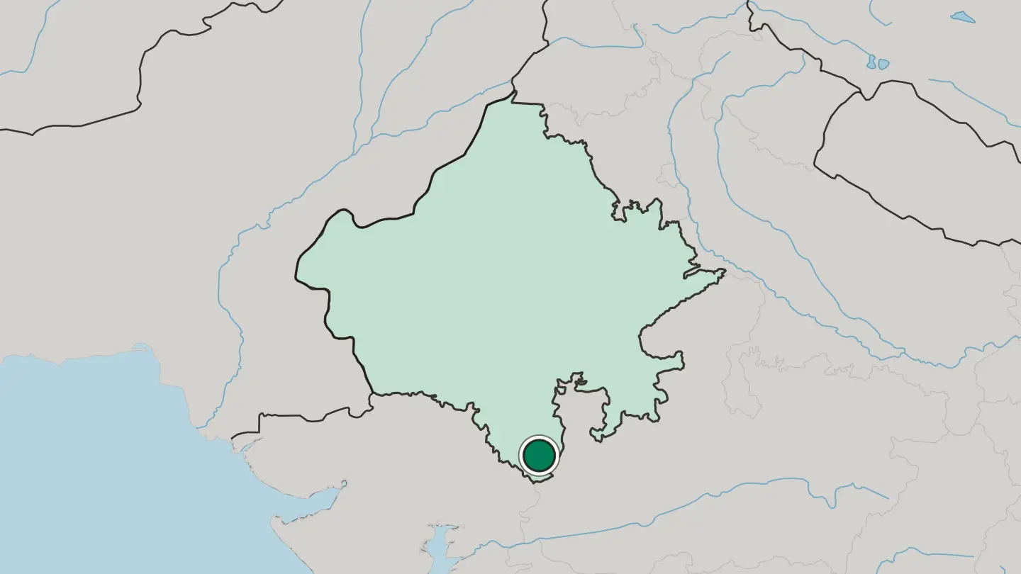 Map of Bānswāra in India