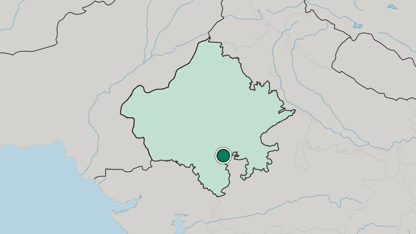 Map of Chittorgarh in India