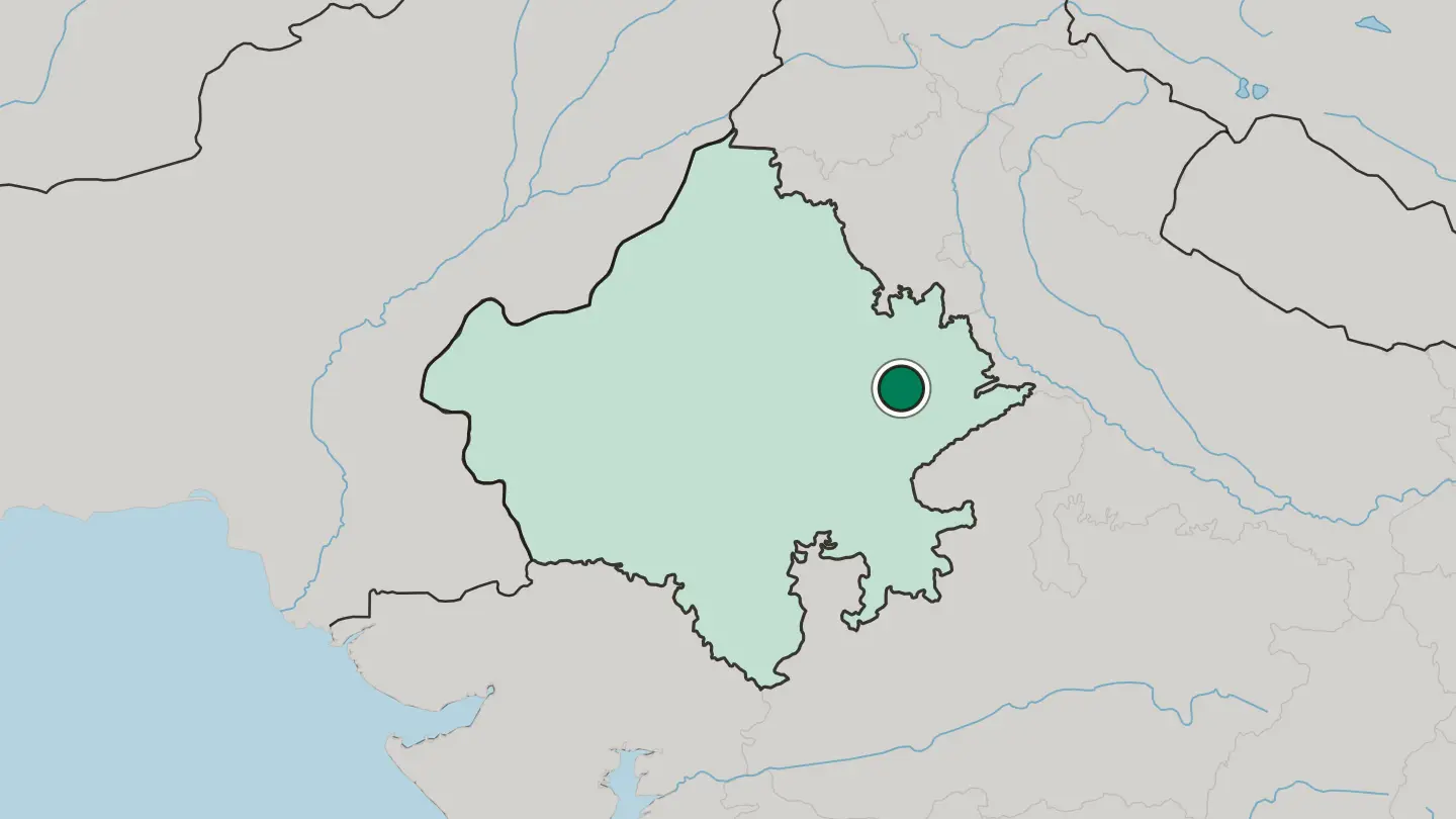 Map of Dausa in India