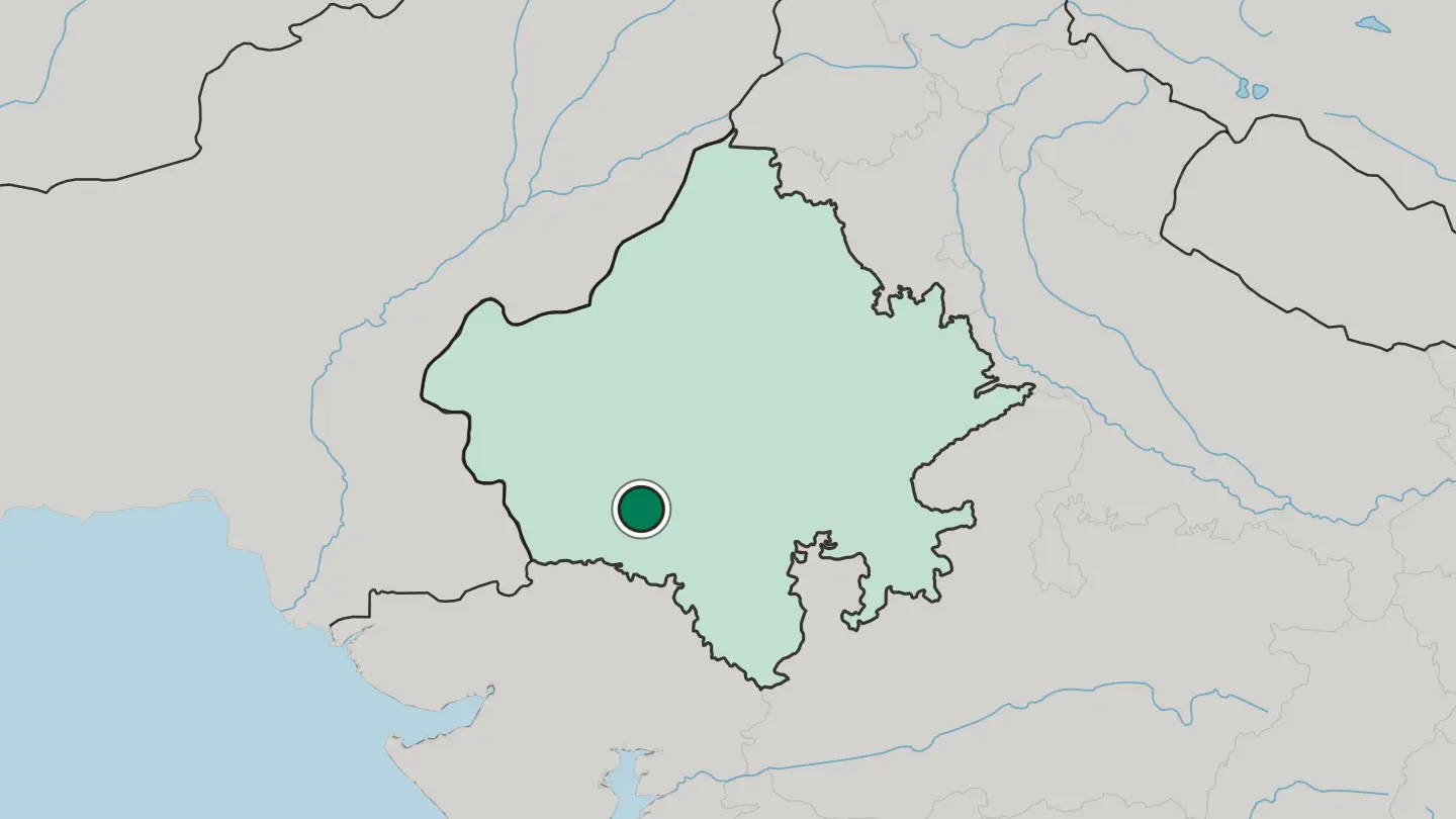 Map of Jalor in India