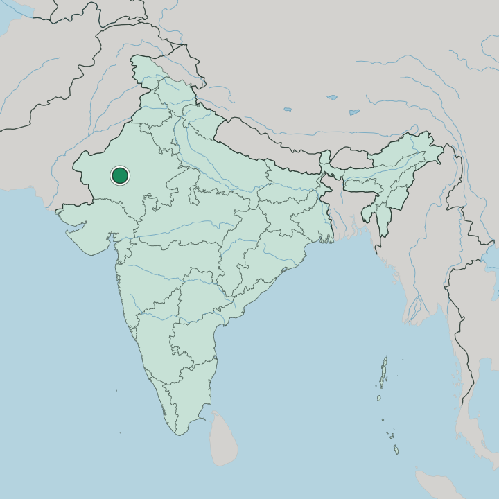 Map showing Jodhpur — In India