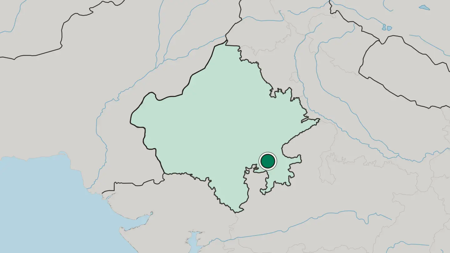 Map of Kota in India