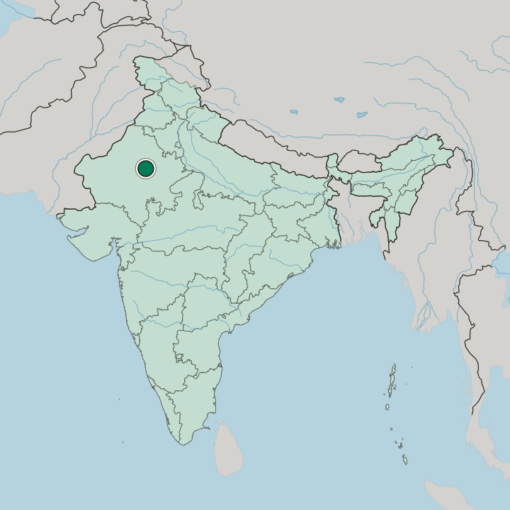 Map showing Makrāna — In India