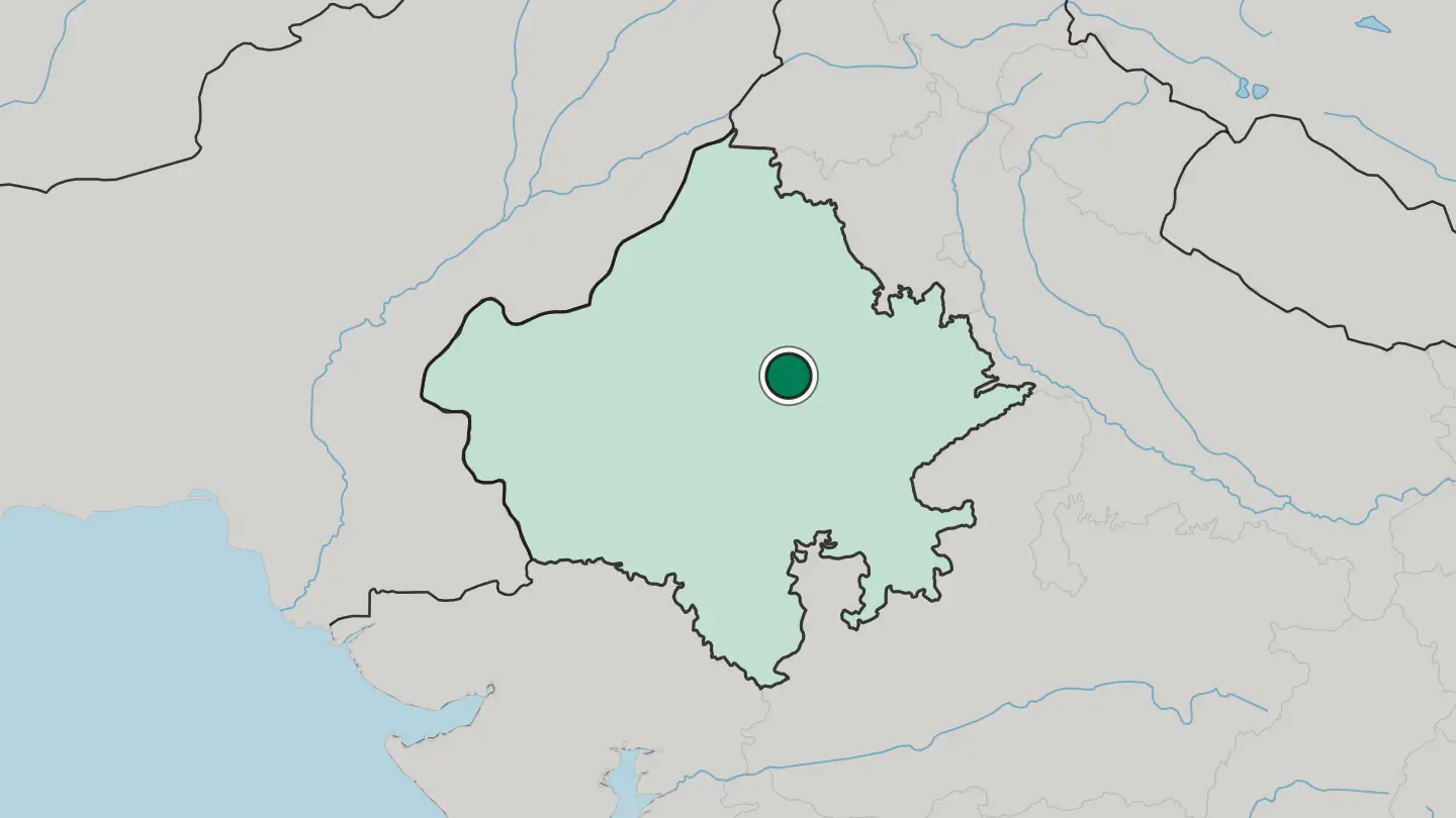 Map of Makrāna in India