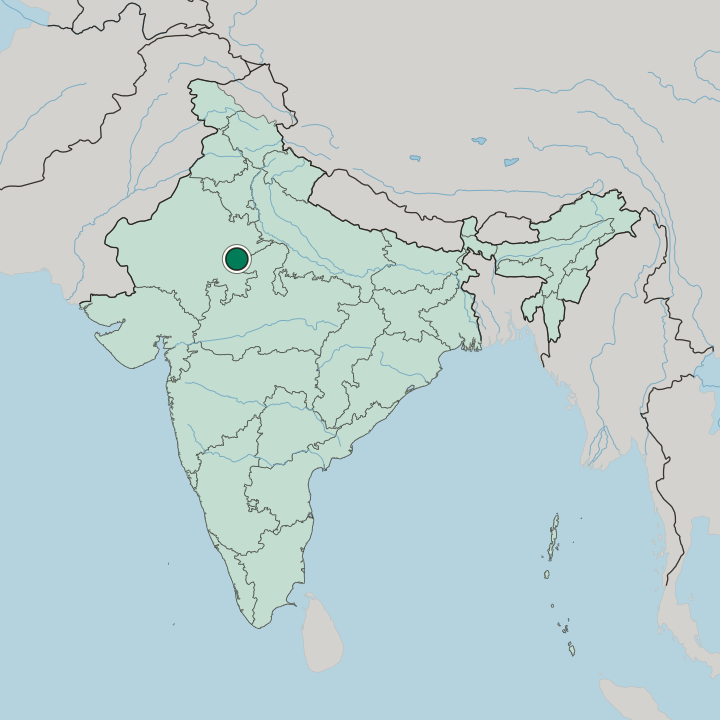 Map showing Sawai Madhopur — In India
