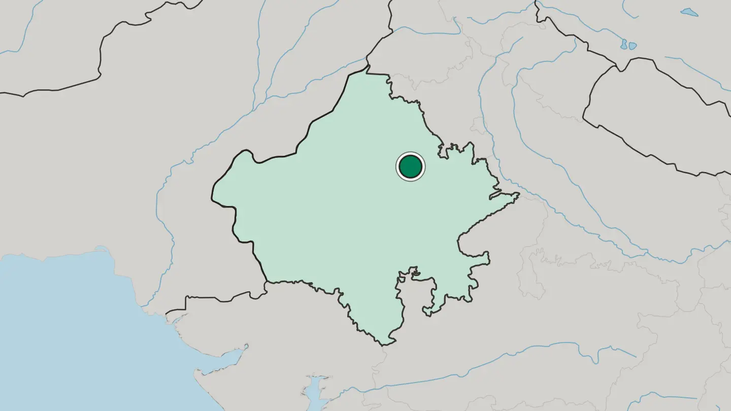 Map of Sīkar in India
