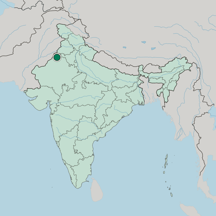Map showing Suratgarh — In India