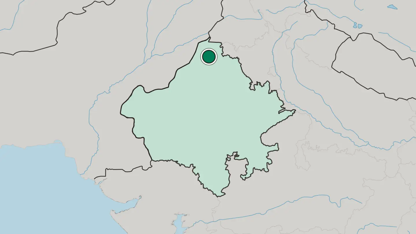Map of Suratgarh in India