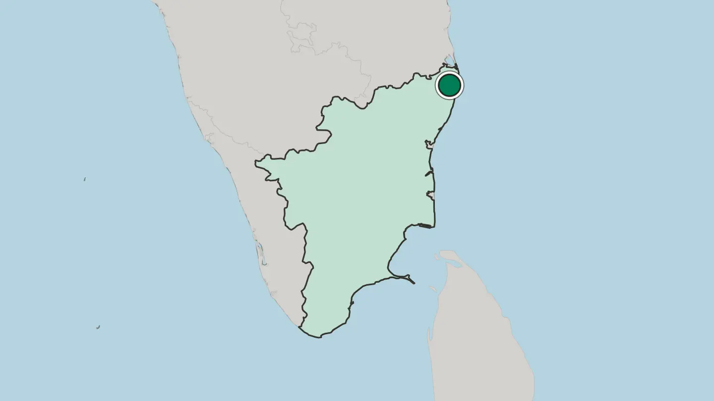 Map of Ambattur in India