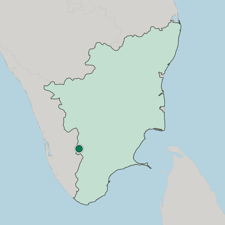 Map showing Cumbum — In State of Tamil Nādu
