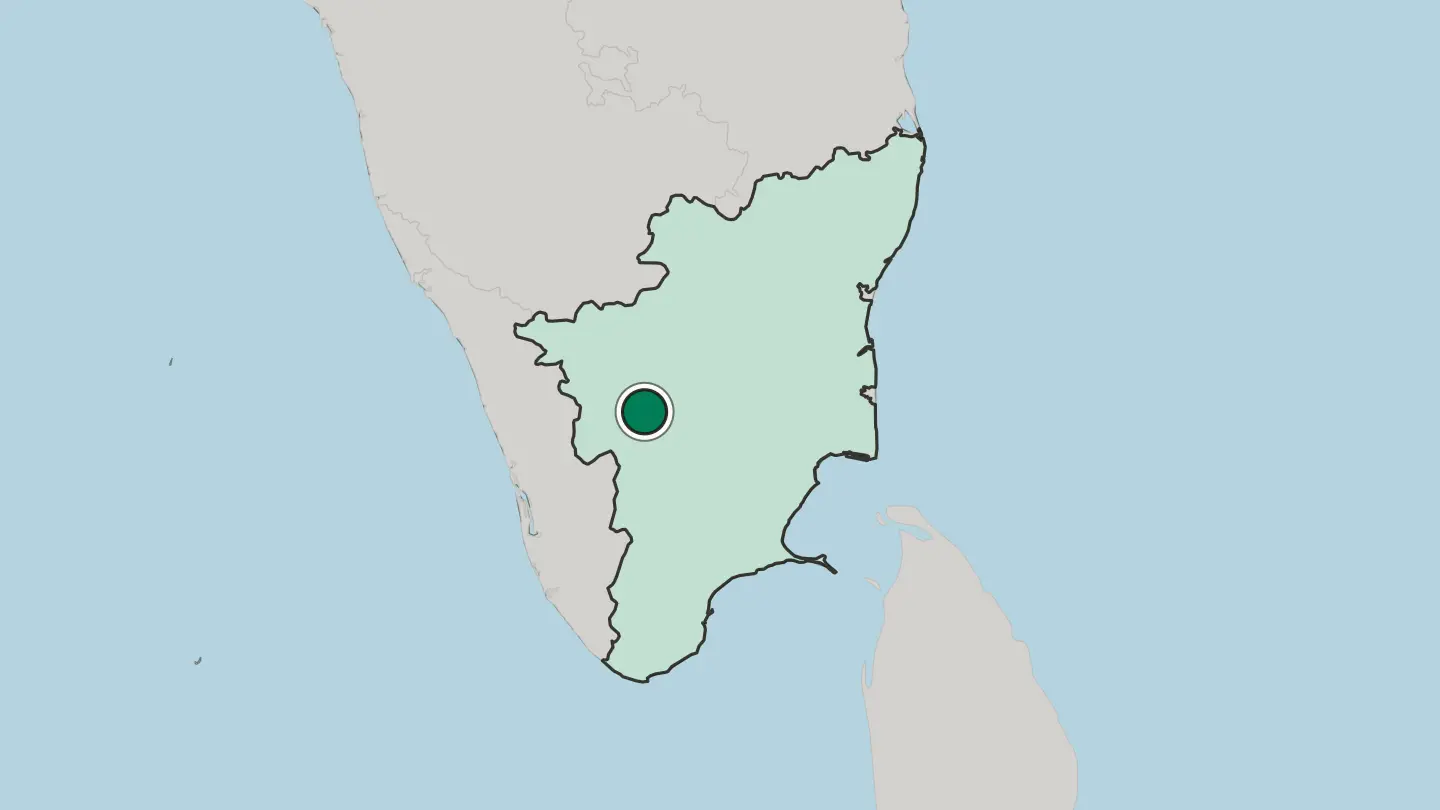 Map of Dharapuram in India