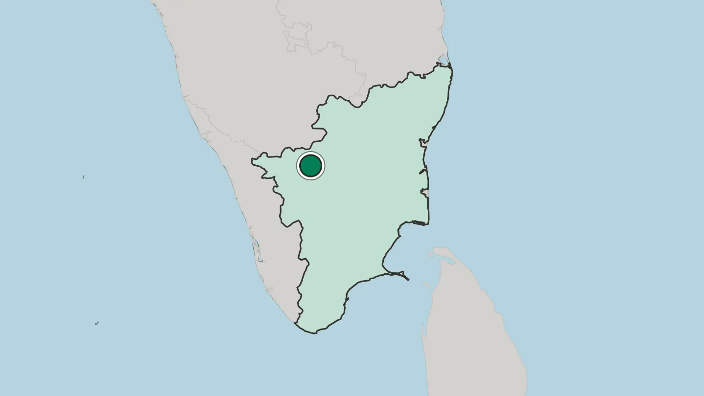 Map of Gobichettipalayam in India