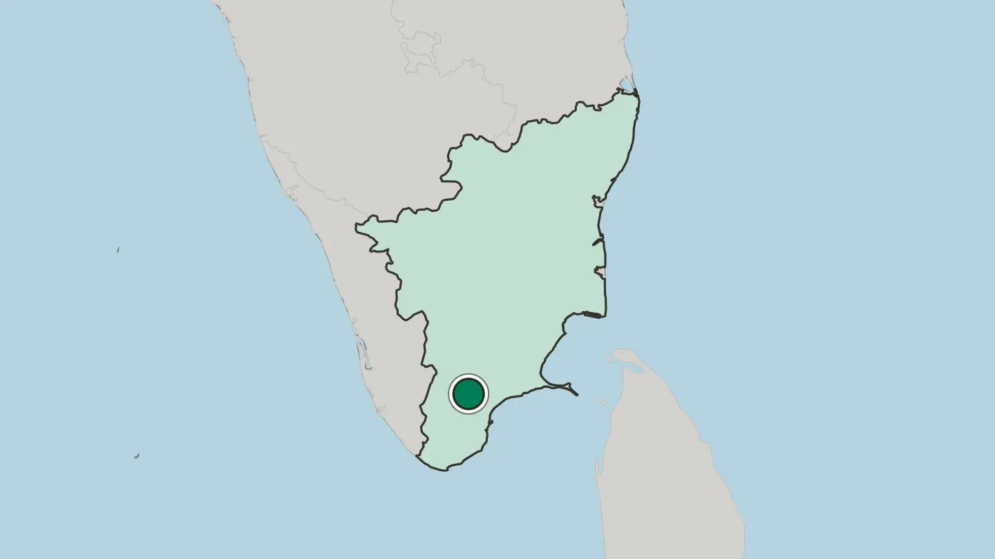 Map of Kovilpatti in India