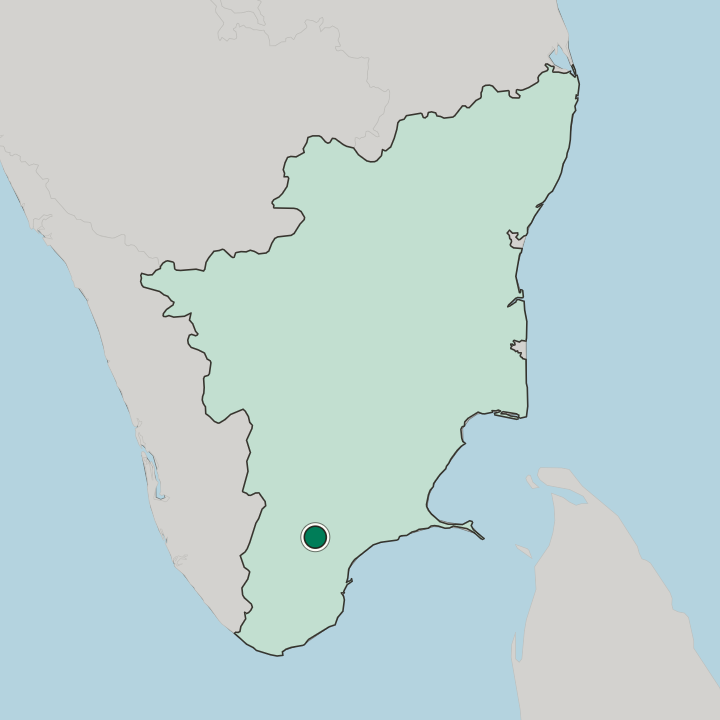 Map showing Kovilpatti — In State of Tamil Nādu