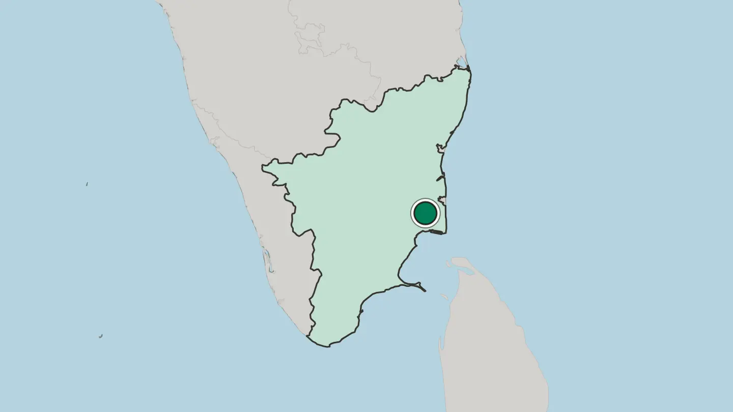 Map of Mannargudi in India