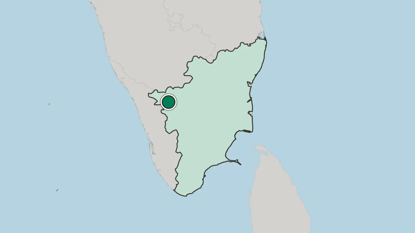 Map of Mettupalayam in India
