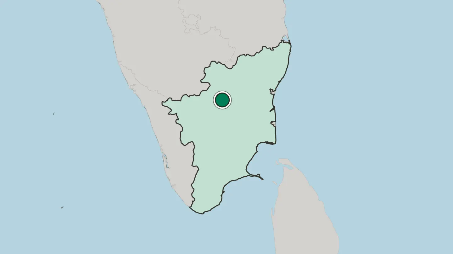 Map of Salem in India