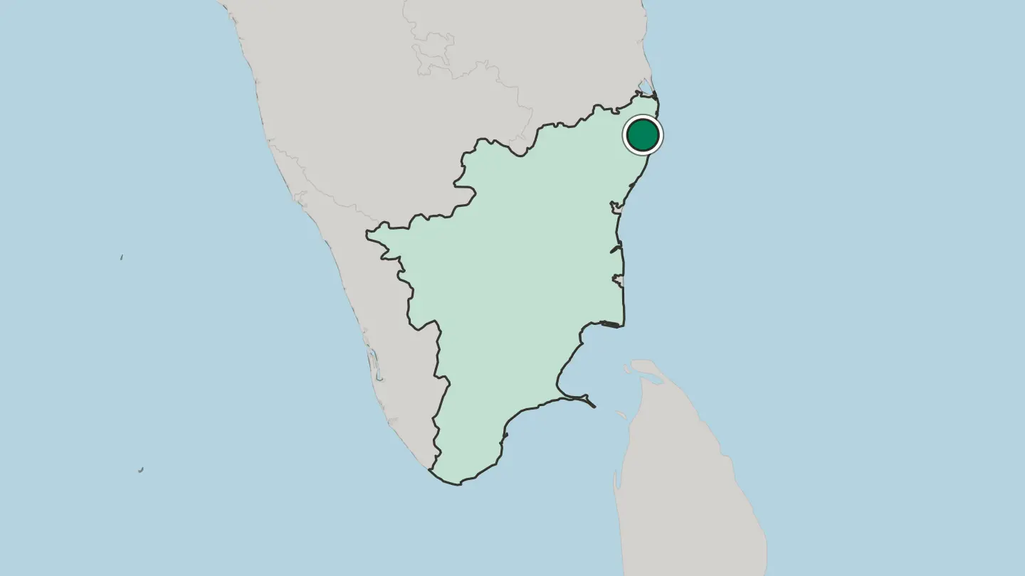Map of Tambaram in India