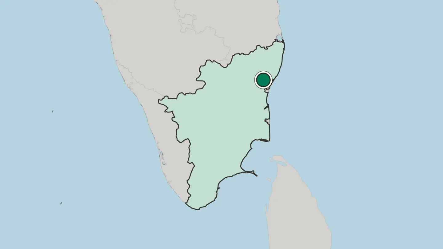 Map of Tindivanam in India