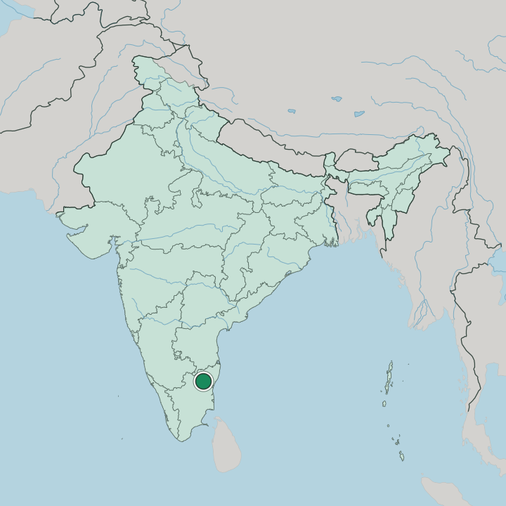Map showing Tiruvannamalai — In India
