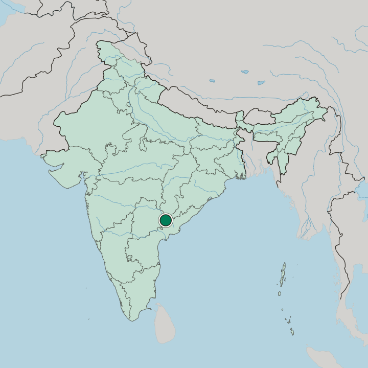 Map showing Bhadrāchalam — In India