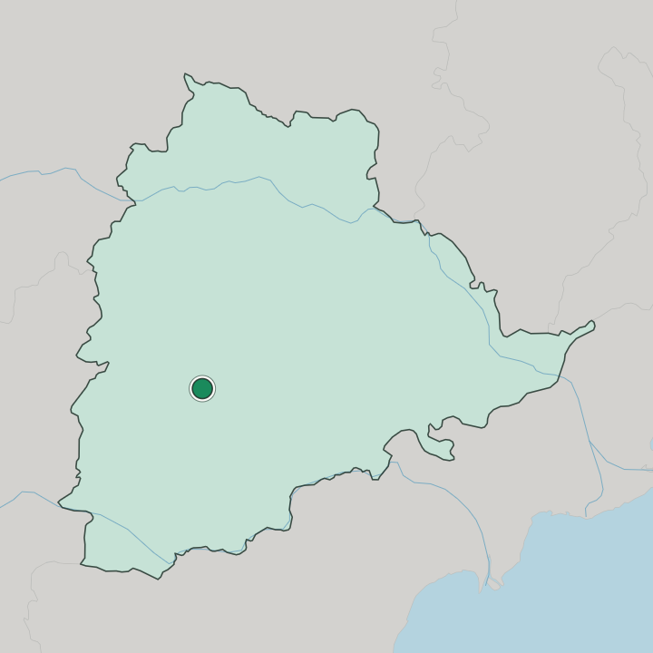 Map showing Hyderabad Old City — In State of Telangāna