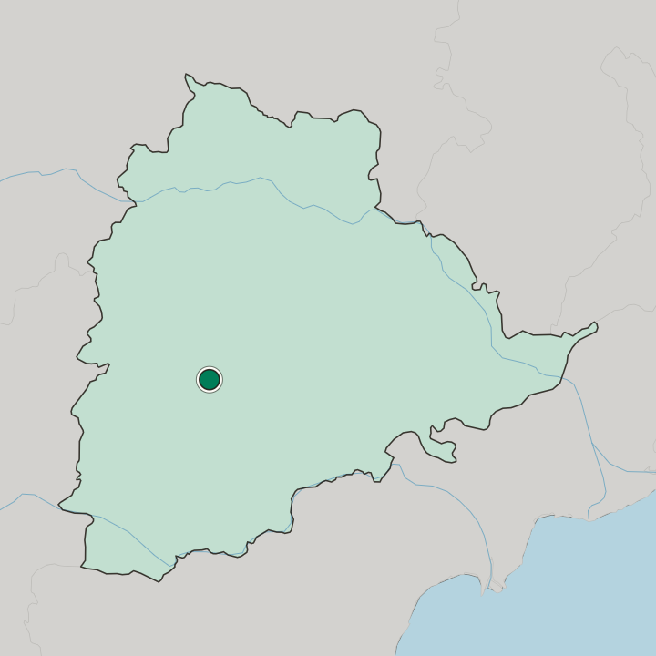 Map showing Malkajgiri — In State of Telangāna