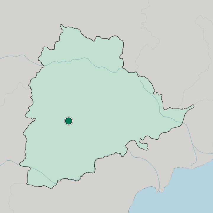 Map showing Secunderabad — In State of Telangāna