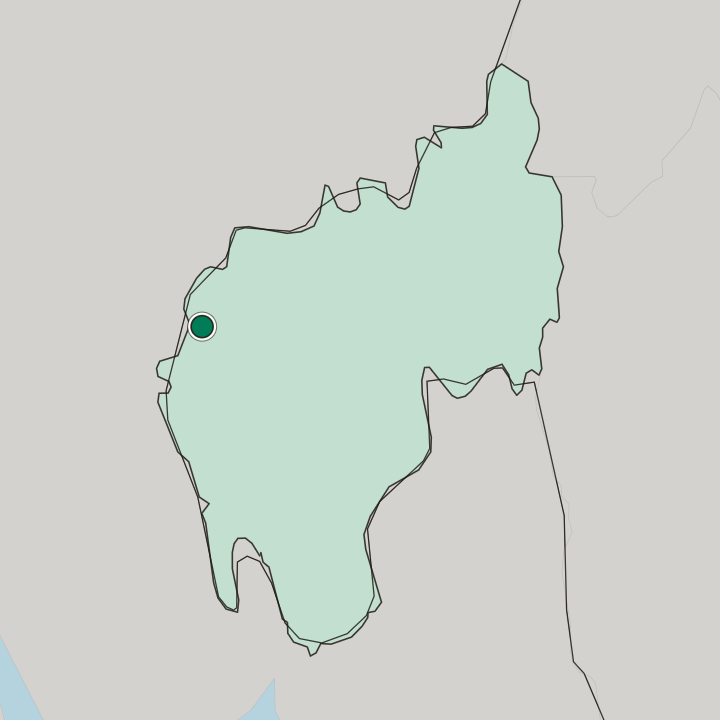 Map showing Agartala — In Tripura