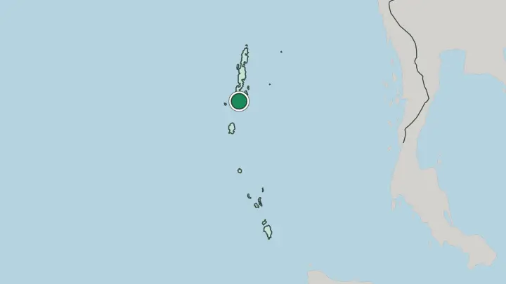 Map of Port Blair in India