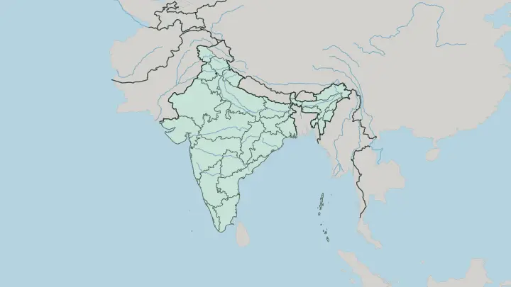 Map of Union Territory of Chandigarh in India