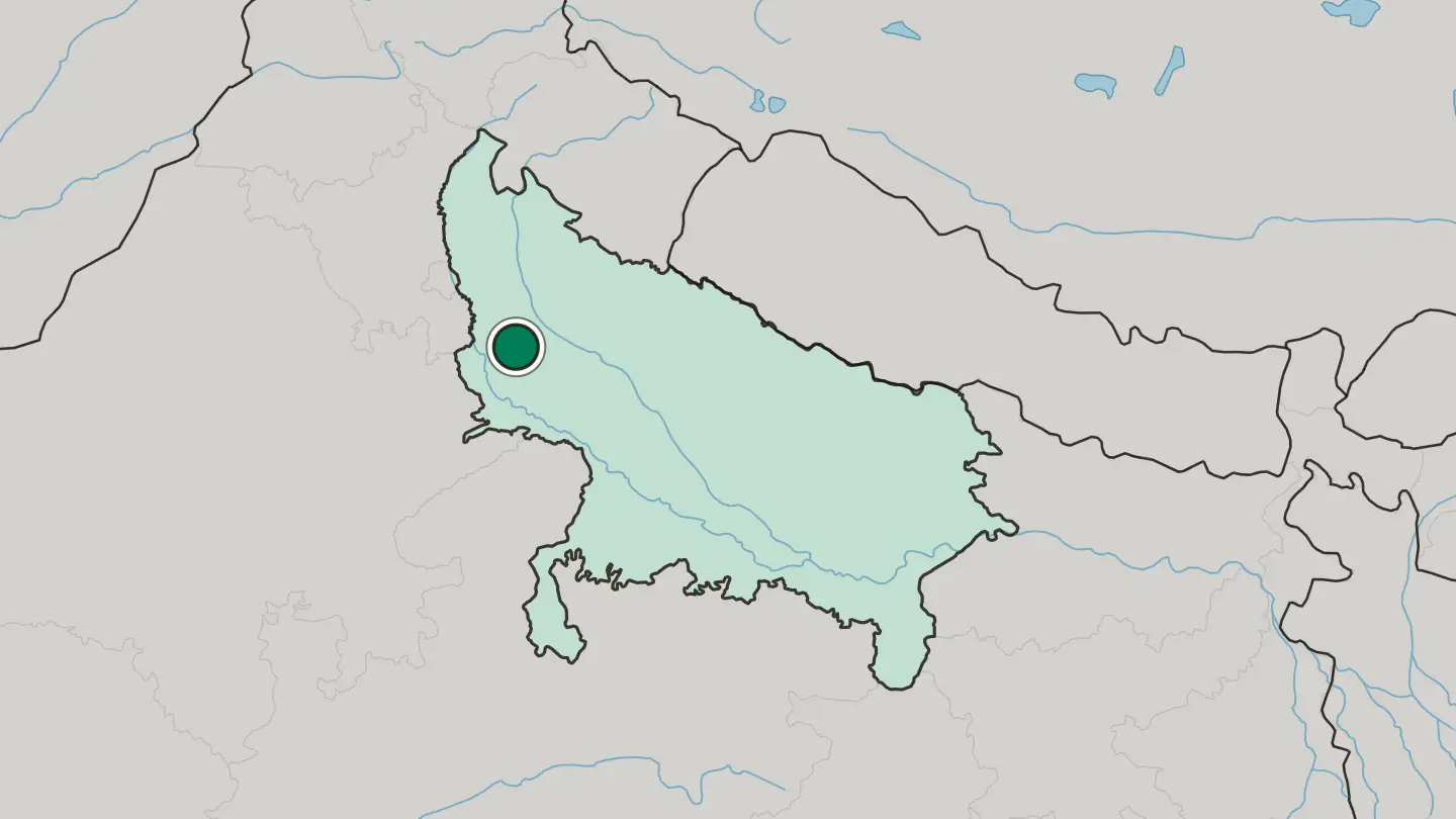 Map of Alīgarh in India