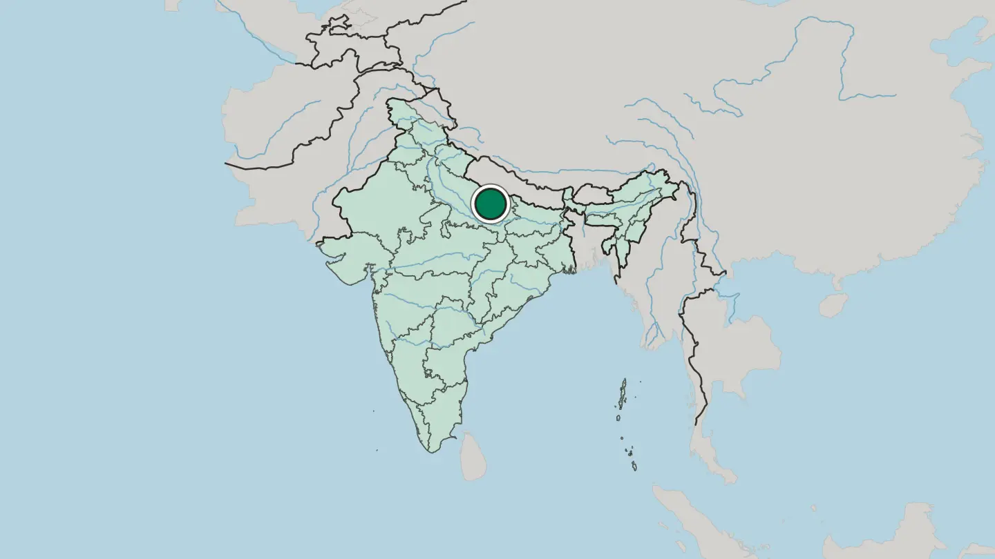 Map of Ayodhya in India
