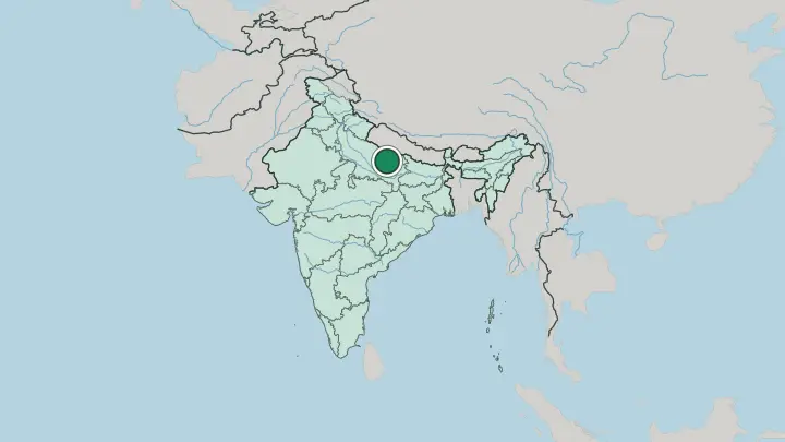 Map of Ayodhya in India