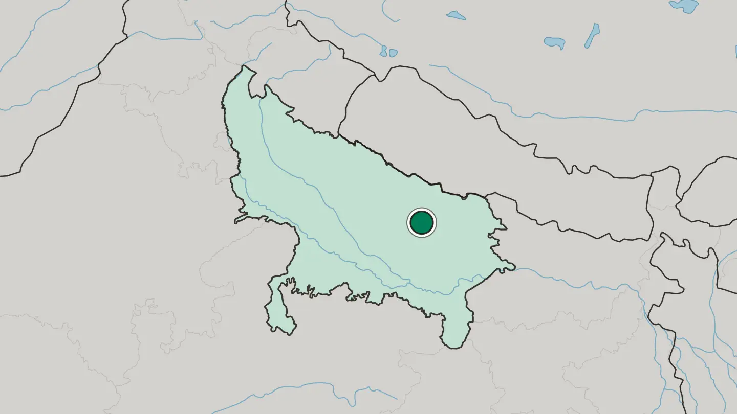 Map of Ayodhya in India